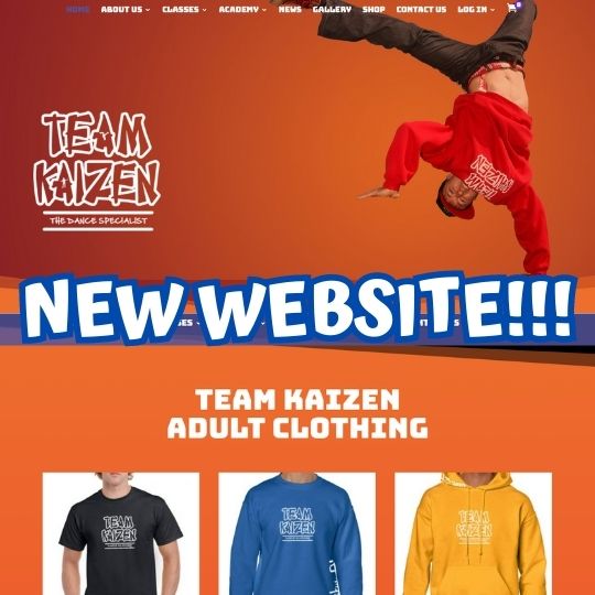 Unveiling the New Look: Experience the Revamped Team Kaizen Dance Academy Website